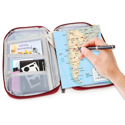 12 Pocket Travel Passport Wallet - Cartsfy Inc.