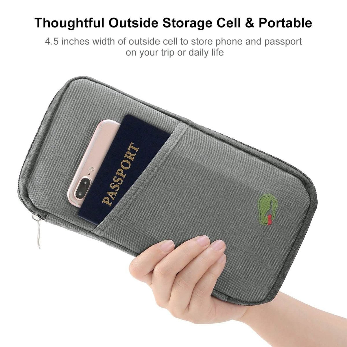 12 Pocket Travel Passport Wallet - Cartsfy Inc.