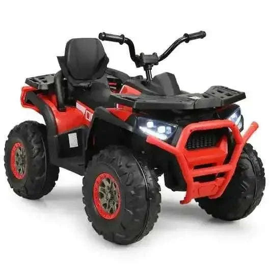 12 V Kids Electric 4-Wheeler ATV Quad with MP3 and LED Lights-Red Cartsfy Inc.