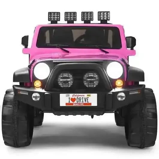 12V 2-Seater Ride on Car Truck with Remote Control and Storage Room-Pink VYSN Default Title Default Title-