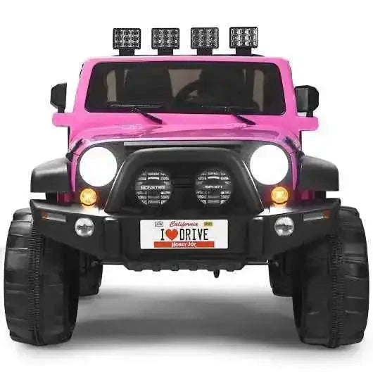 12V 2-Seater Ride on Car Truck with Remote Control and Storage Room-Pink Cartsfy Inc.