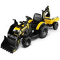 12V 3 in 1 Kids Ride On Excavator with Shovel Bucket and Music-Yellow Cartsfy Inc.