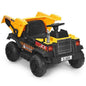 12V Battery Kids Ride On Dump Truck with Electric Bucket and Dump Bed-Yellow Cartsfy Inc.