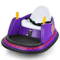 12V Electric Kids Ride On Bumper Car with Flashing Lights for Toddlers-Purple Cartsfy Inc.