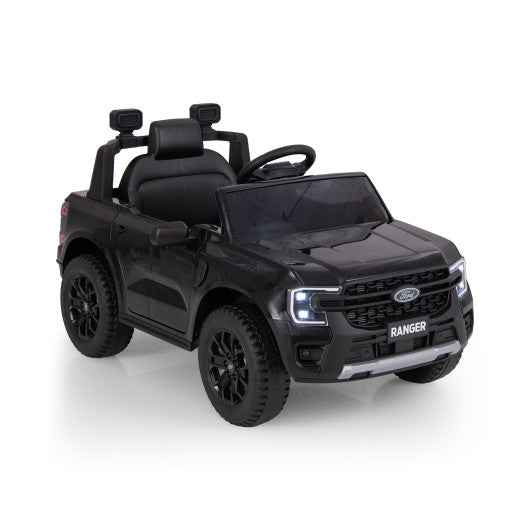 12V Electric Kids Ride on Car Licensed Ford Ranger with Remote Control and Music-Black Cartsfy Inc.
