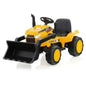 12V Kid's Ride on Excavator with Adjustable Digging Bucket-Yellow Cartsfy Inc.
