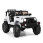 12V Kids Remote Control Riding Truck Car with LED Lights-White Cartsfy Inc.