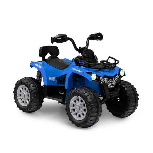 12V Kids Ride On ATV 4 Wheeler with MP3 and Headlights-Blue Cartsfy Inc.