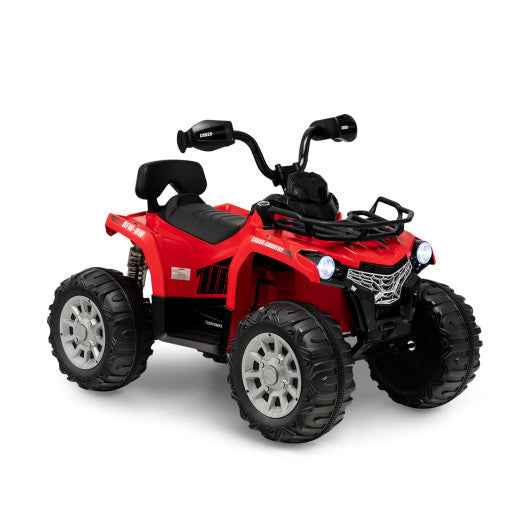 12V Kids Ride On ATV 4 Wheeler with MP3 and Headlights-Red Cartsfy Inc.