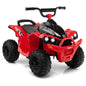 12V Kids Ride On ATV with High/Low Speed and Comfortable Seat-Red Cartsfy Inc.