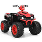 12V Kids Ride on ATV with LED Lights and Treaded Tires and LED lights-Red VYSN Default Title Default Title-