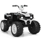 12V Kids Ride on ATV with LED Lights and Treaded Tires and LED lights-White Cartsfy Inc.