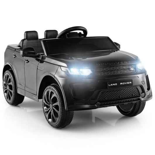 12V Kids Ride On Car with Remote Control Lockable Doors Slow Start System and LED Lights-Black Cartsfy Inc.