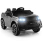 12V Kids Ride On Car with Remote Control Lockable Doors Slow Start System and LED Lights-Black Cartsfy Inc.