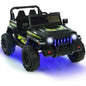 12V Kids Ride-on Jeep Car with 2.4 G Remote Control-Black & Green Cartsfy Inc.