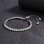 14K White Gold Tennis Bracelets with Crystals from Swarovski Adjustable Cartsfy Inc.