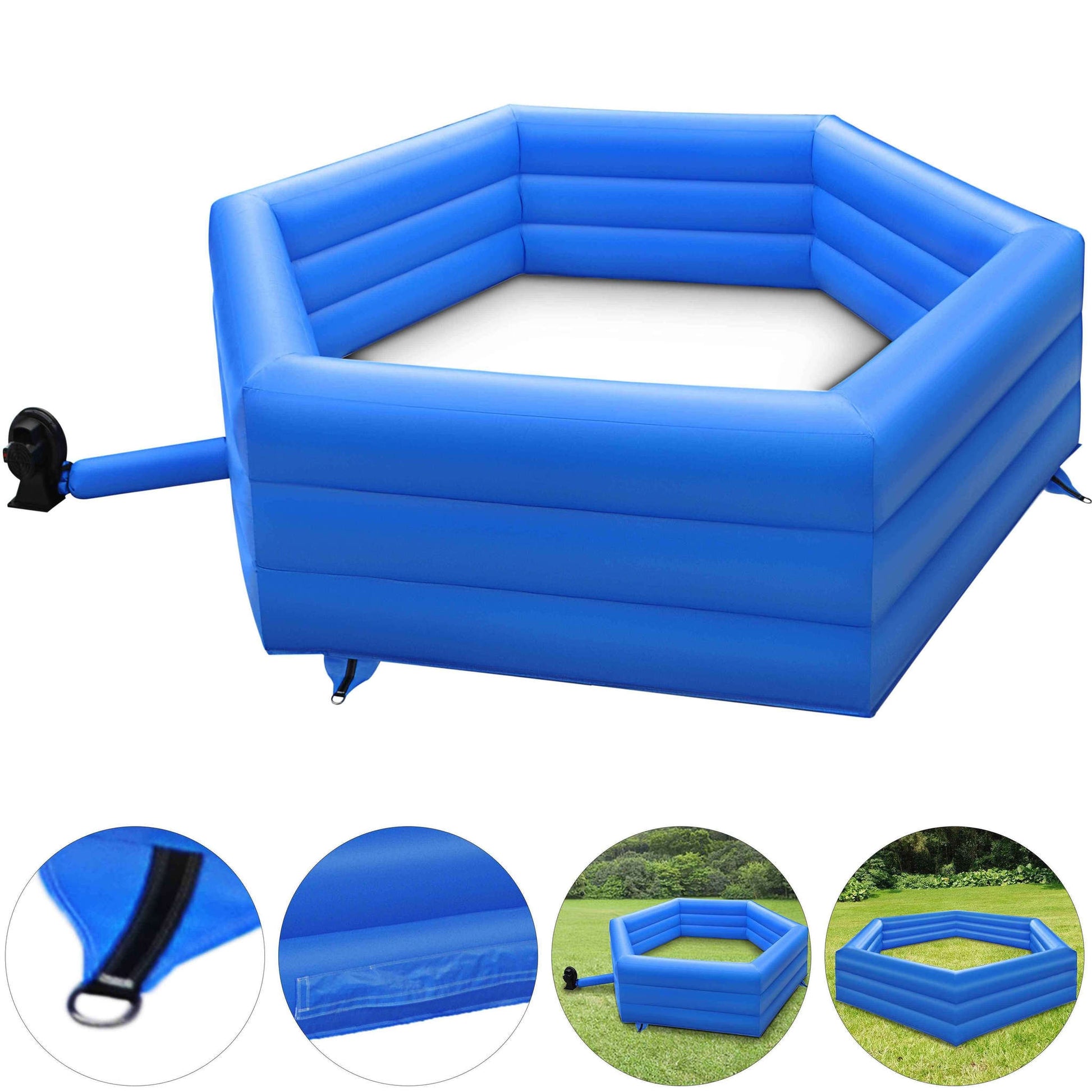 15 ft Gaga Ball Pit, Inflatable with Electric Air Pump, Gagaball Court Inflates in Under 3 Minutes, for Outdoor and Indoor School Family Activity Cartsfy Inc.