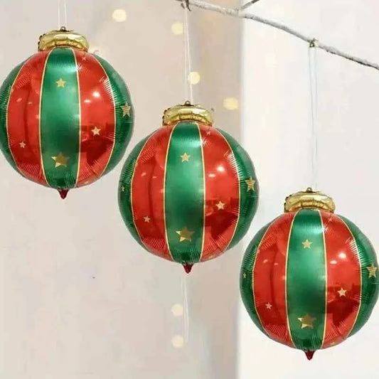 15-Pieces: Giant Shatterproof Christmas Hanging Ball Decorations