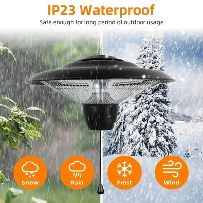 1500W Outdoor Hanging Patio Ultra-Quiet Electric Heating Lamp DailySale Default Title Default Title-