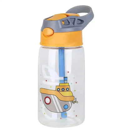 16.2oz Leak-proof Kids Water Bottle with Straw Push Button Cartsfy Inc.
