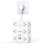 16-in-1 Power Strip – 12 AC Outlets & 4 USB Ports, White Cartsfy Inc.
