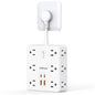 16 - in - 1 Power Strip – 12 AC Outlets & 4 USB Ports, White - Cartsfy Inc.