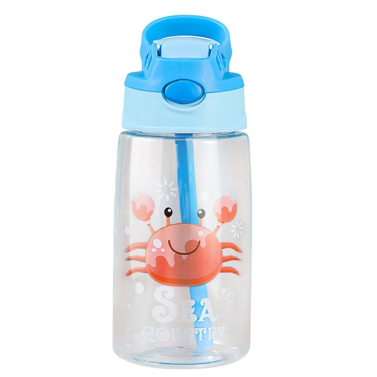 16.2oz Leak - proof Kids Water Bottle with Straw Push Button - Cartsfy Inc.