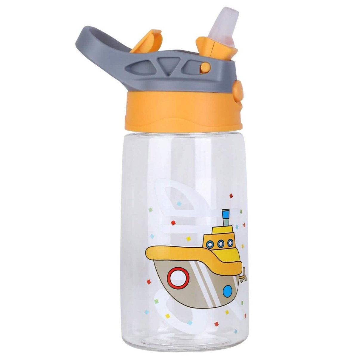 16.2oz Leak - proof Kids Water Bottle with Straw Push Button - Cartsfy Inc.