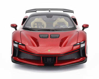 Bburago 2024 Ferrari SF90XX Stradale Rossa Magma Red Metallic 1:18
