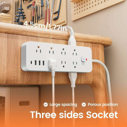 18-Outlet Power Strip with USB & Type-C – Surge Protection Cartsfy Inc.