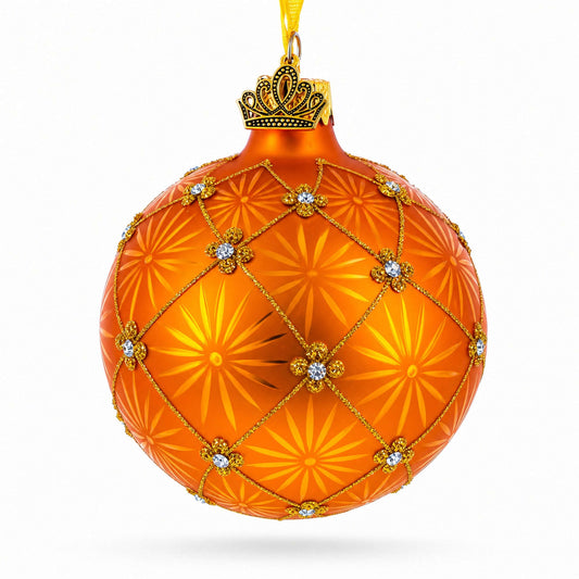 1897 Coronation Royal Gold Glass Christmas Ornament 3.25 Inches BestPysanky Default Title Default Title-