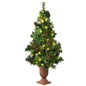 LED Christmas Tree with Red Berries Pine Cones