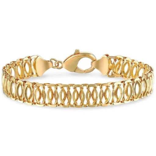 18K Gold Chunky Chain Bracelet Cartsfy Inc.
