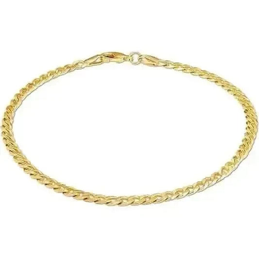 18K Gold Curb Cuban Link Chain Bracelet 8" DailySale Default Title Default Title-