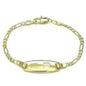 Personalized 18k Gold Filled Heart Link ID Bracelet for kids