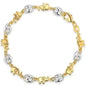 18K Gold Two-Tone Elephant Bracelet Cartsfy Inc.