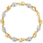 18K Gold Two - Tone Elephant Bracelet - Cartsfy Inc.