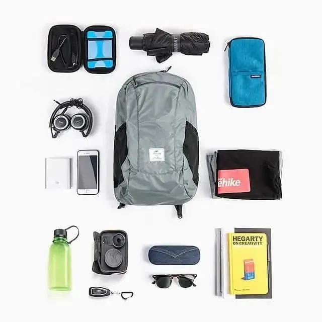 18L Hiking Backpack Lightweight Packable Backpack DailySale Navy Black Blue Navy-Black-Blue-Orange-Green-Gray-Rose Red-