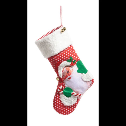 19" Retro Christmas Stocking - SNOWMAN