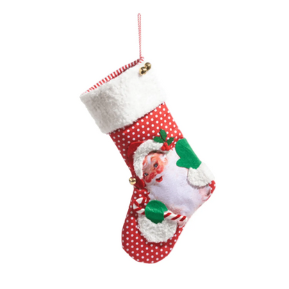 19" Retro Christmas Stocking - SNOWMAN