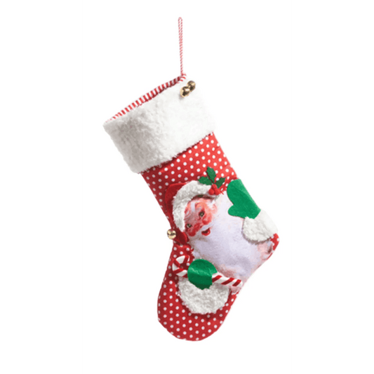 19" Retro Christmas Stocking SANTA Quirks! Default Title Default Title-