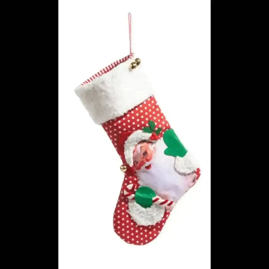 19" Retro Christmas Stocking - SNOWMAN Cartsfy Inc.