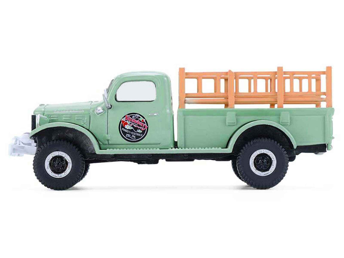 1946 Dodge Power Wagon Pickup Truck "Strawberry Farm" Green "Down on the Farm" Series 11 1/64 Diecast Model by Greenlight Miniature Motors Default Title Default Title-