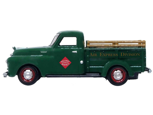 1948 Dodge B-1B Pickup Truck Green "Railway Express Agency" 1/87 (HO) Scale Diecast Model Car by Oxford Diecast Cartsfy Inc.