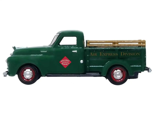 1948 Dodge B-1B Pickup Truck Green "Railway Express Agency" 1/87 (HO) Scale Diecast Model Car by Oxford Diecast Miniature Motors Default Title Default Title-
