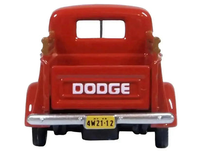 1948 Dodge B-1B Pickup Truck Red 1/87 (HO) Scale Diecast Model Car by Oxford Diecast Cartsfy Inc.