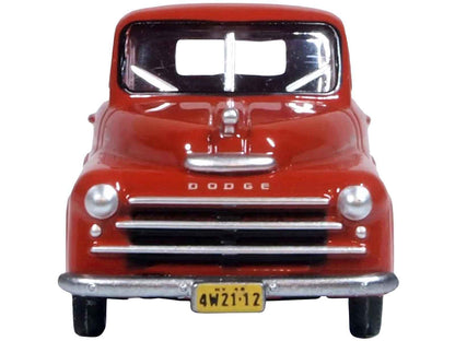 1948 Dodge B-1B Pickup Truck Red 1/87 (HO) Scale Diecast Model Car by Oxford Diecast Cartsfy Inc.