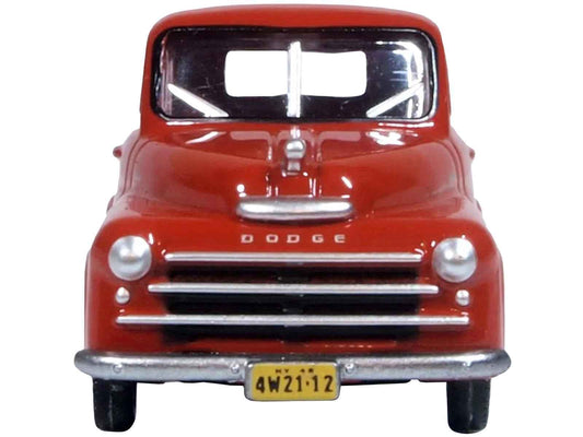 1948 Dodge B-1B Pickup Truck Red 1/87 (HO) Scale Diecast Model Car by Oxford Diecast Cartsfy Inc.