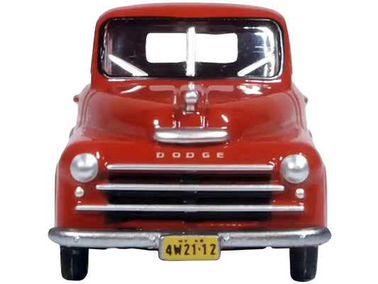 1948 Dodge B-1B Pickup Truck Red 1/87 (HO) Scale Diecast Model Car by Oxford Diecast Miniature Motors Default Title Default Title-