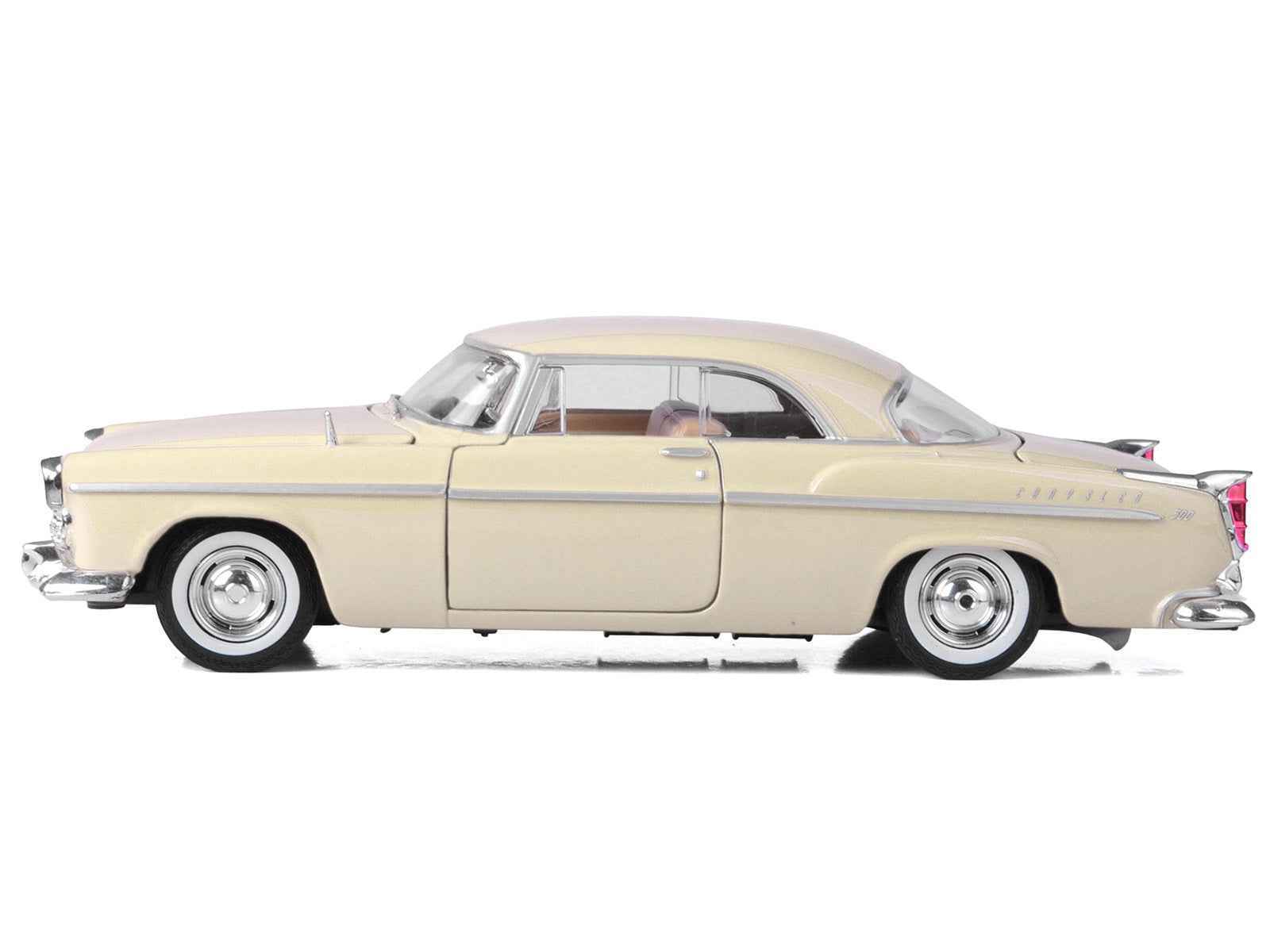 1955 Chrysler C300 Cream "Timeless Legends" Series 1/24 Diecast Model Car by Motormax Miniature Motors Default Title Default Title-
